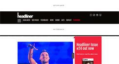 Desktop Screenshot of headlinermagazine.net